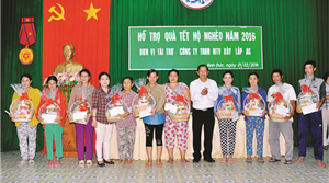 Tặng Quà Hộ Nghèo Tết Bính Thân 2016